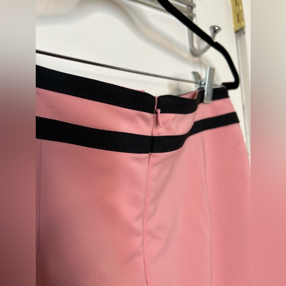 7th Avenue New York & Company Pink Flared Hi-Lo Trumpet Stretch Skirt Size 8 - Picture 4 of 10